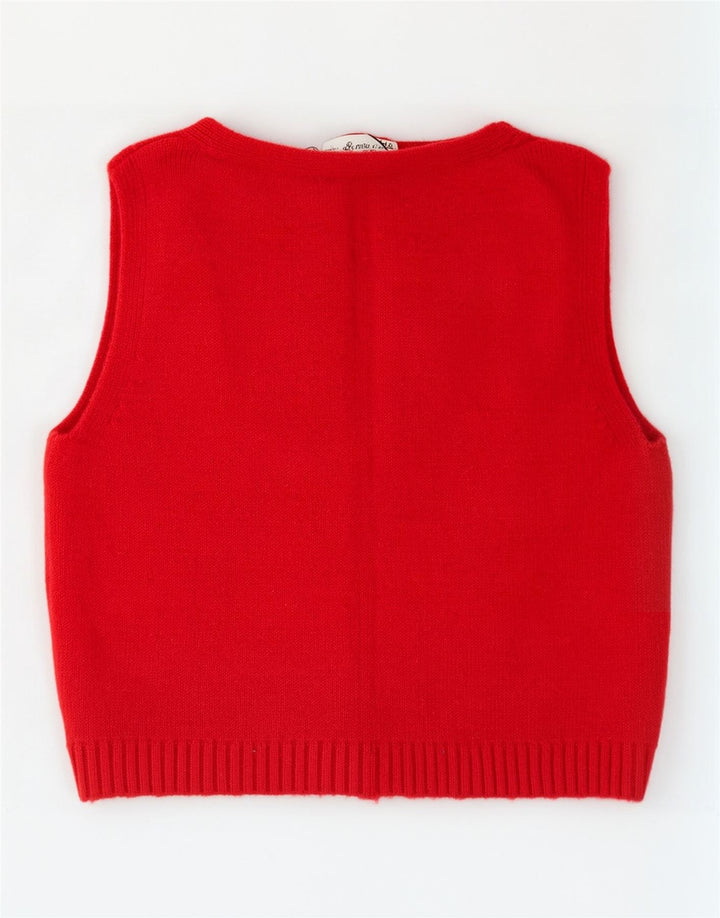 Damski podkoszulek Zara Crop Vest UK 14 Średnia czerwona wiskoza