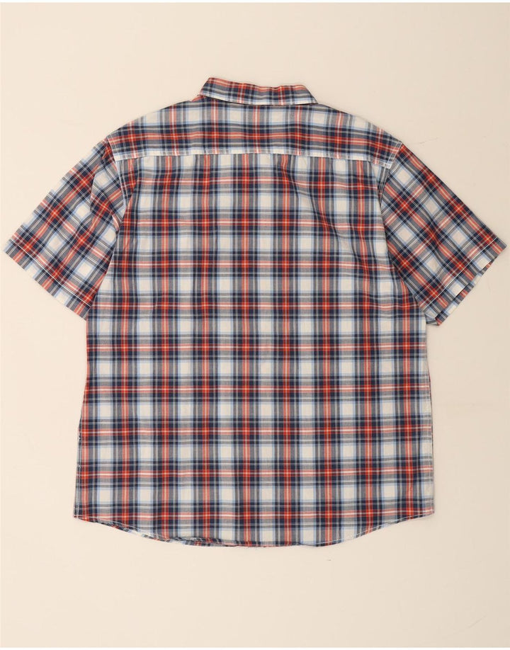 URBAN SPIRIT Męska koszula z krótkim rękawem XL, wielokolorowa, bawełniana krata