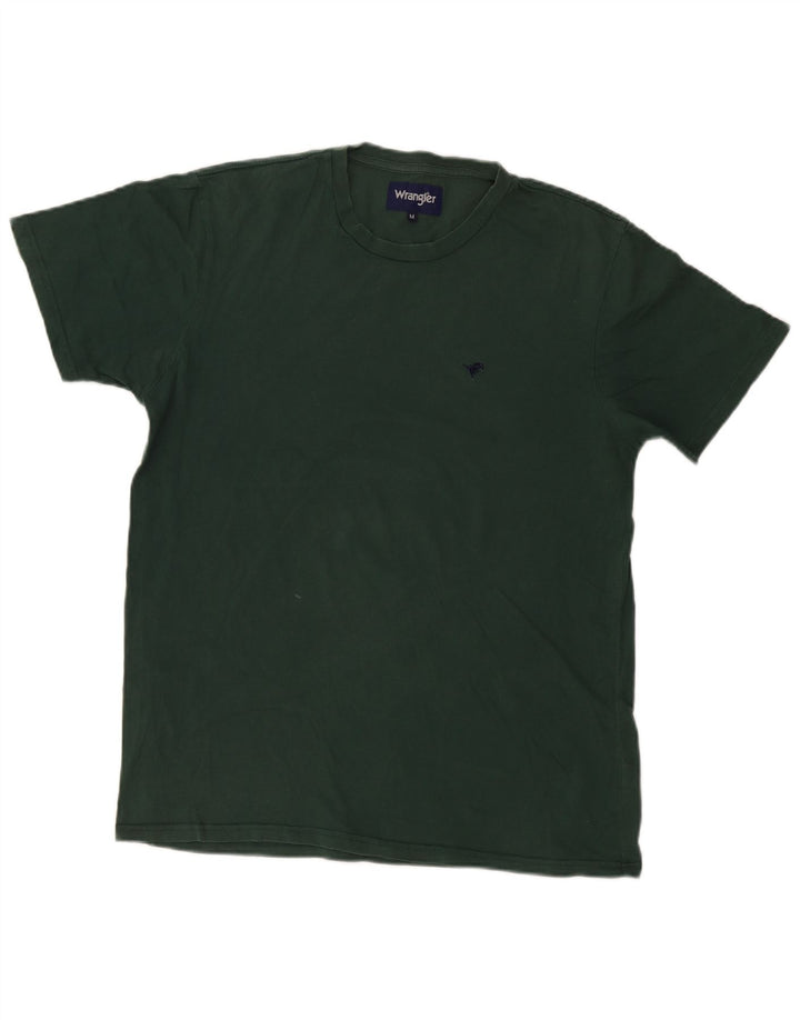 T-shirt męski Wrangler, bawełniany, średni zielony