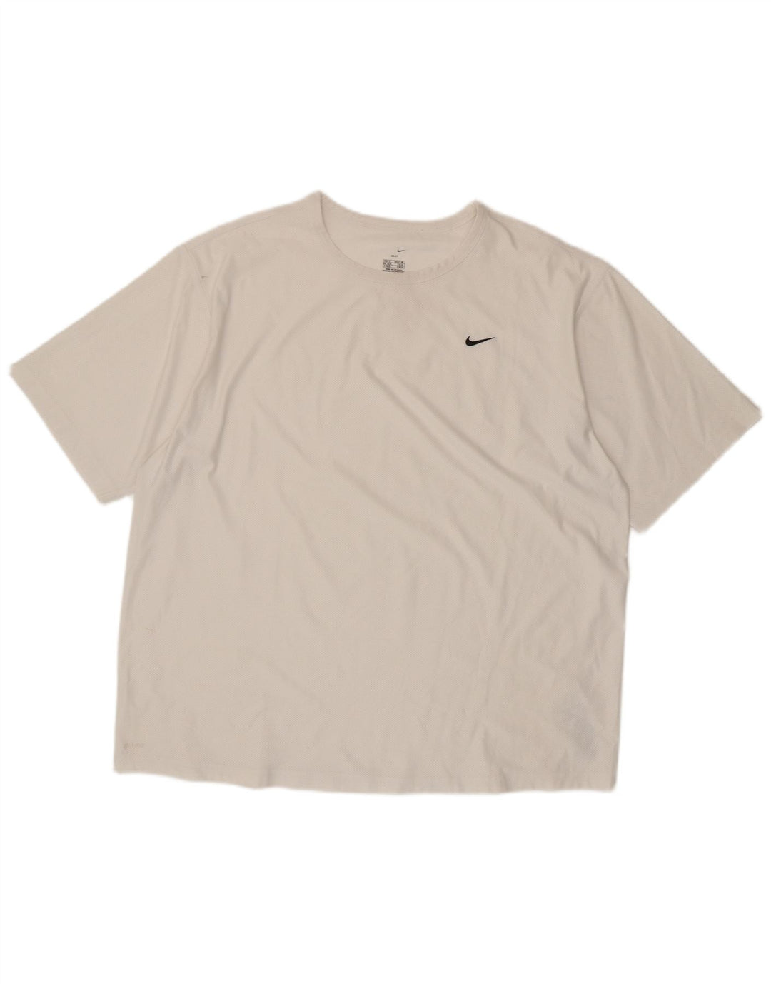 Męska koszulka Nike Dri Fit Top UK 45/47 XL, biały poliester
