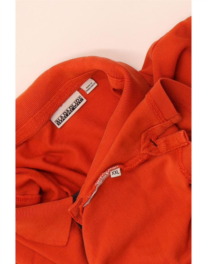 Męska koszulka polo Napapijri 2XL Pomarańczowa