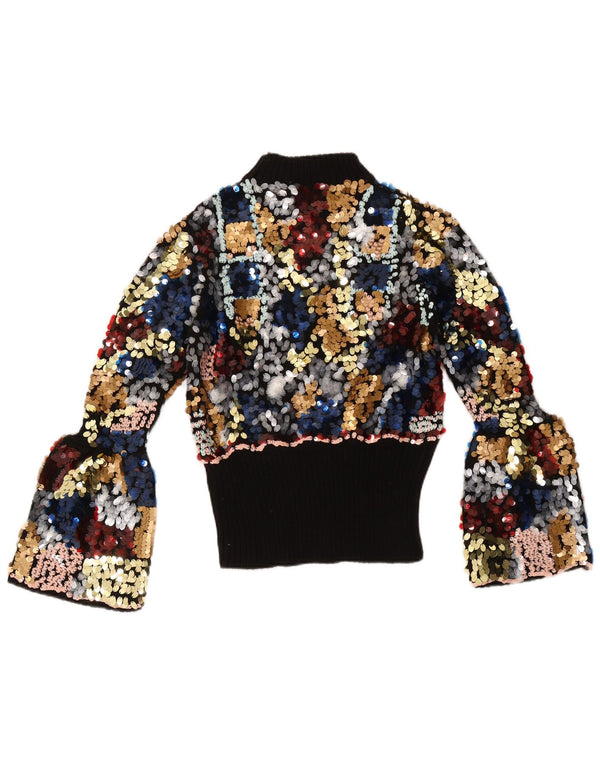 Sweter damski Zara z golfem UK 12, średni, wielokolorowy, nakrapiany