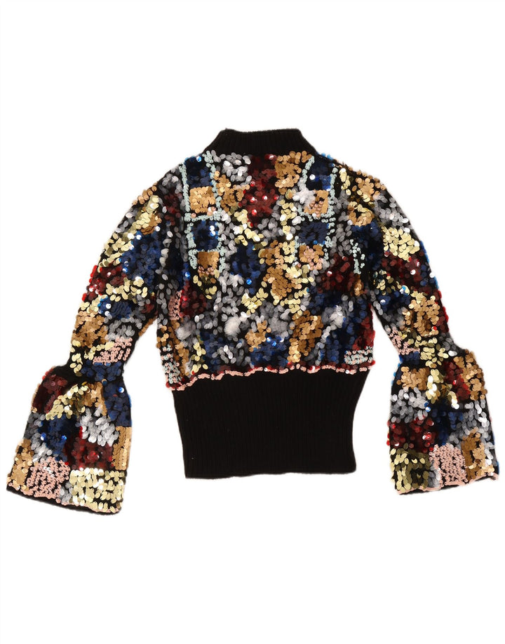 Sweter damski Zara z golfem UK 12, średni, wielokolorowy, nakrapiany