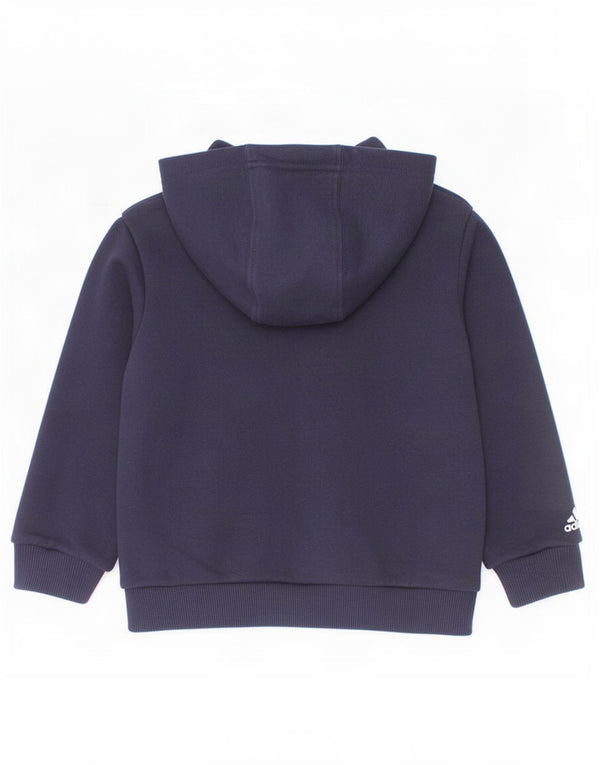 Adidas Baby Boys Graphic Bluza z kapturem 18-24 miesięcy Granatowa bawełna