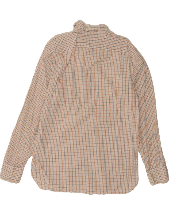 J. CREW Mens Shirt Size 15 1/2 Medium Multicoloured Check Cotton Vintage J. Crew and Second-Hand J. Crew from Messina Hembry 