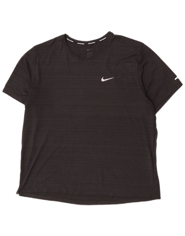 Damska koszulka Nike Dri Fit Top UK 18 XL, poliester w czarne paski