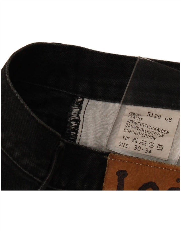 Męskie jeansy Lee Seattle Straight W30 L34, czarne, bawełniane
