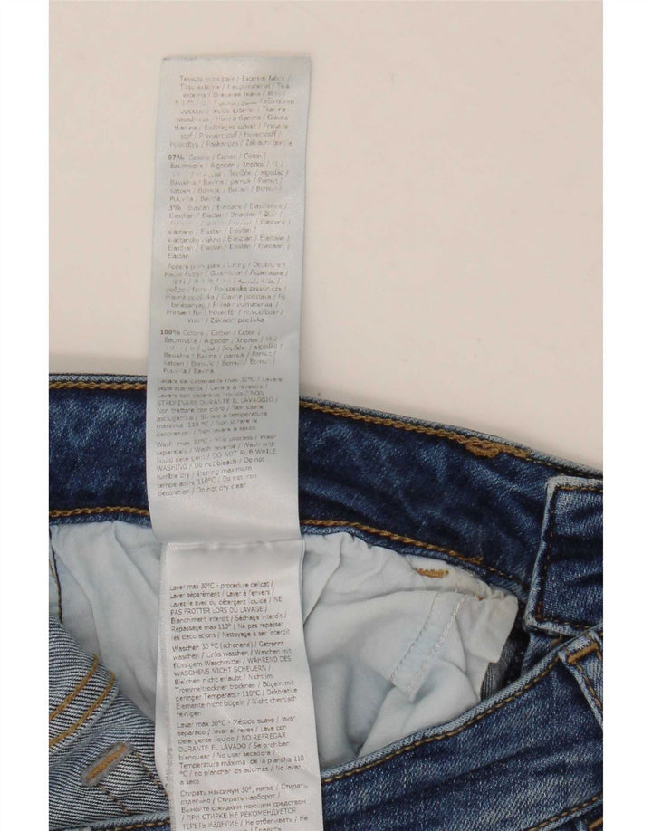Liu Jo Damskie jeansy Crop Bootcut w trudnej sytuacji W28 L25 Niebieskie bawełniane