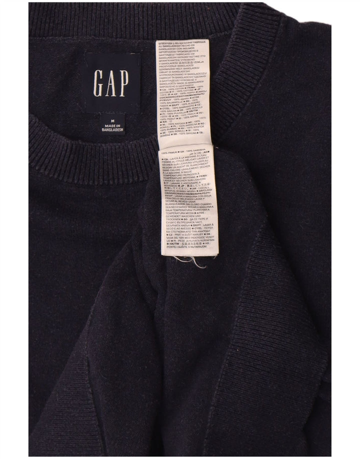 Męski sweter Gap z okrągłym dekoltem, średni granatowy, bawełniany