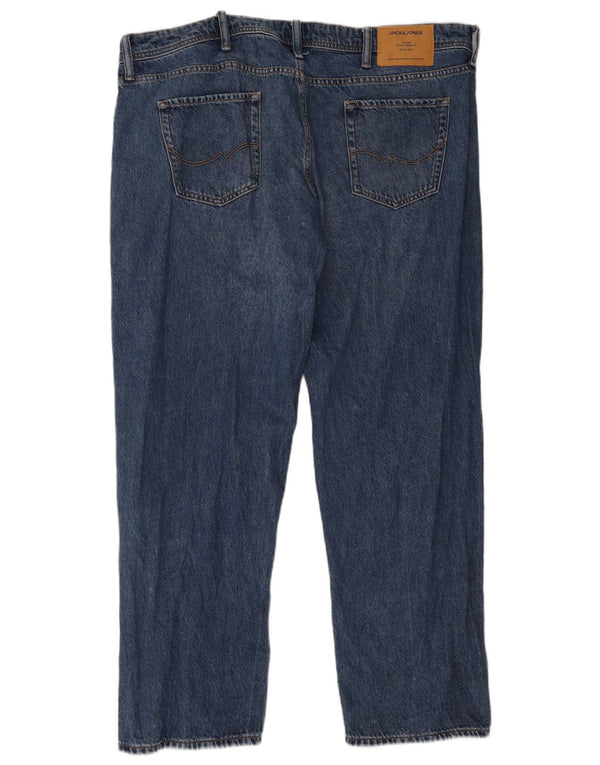 Męskie jeansy Jack & Jones Mike Straight W40 L30 Niebieskie bawełniane