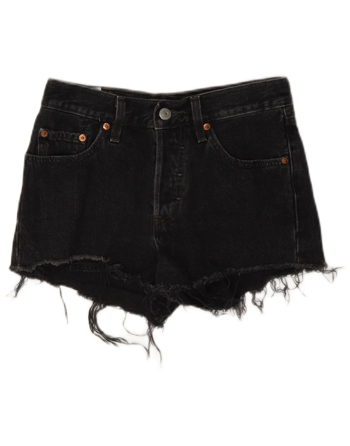 Damskie spodenki jeansowe Levi's 501 W24 XS Szara bawełna