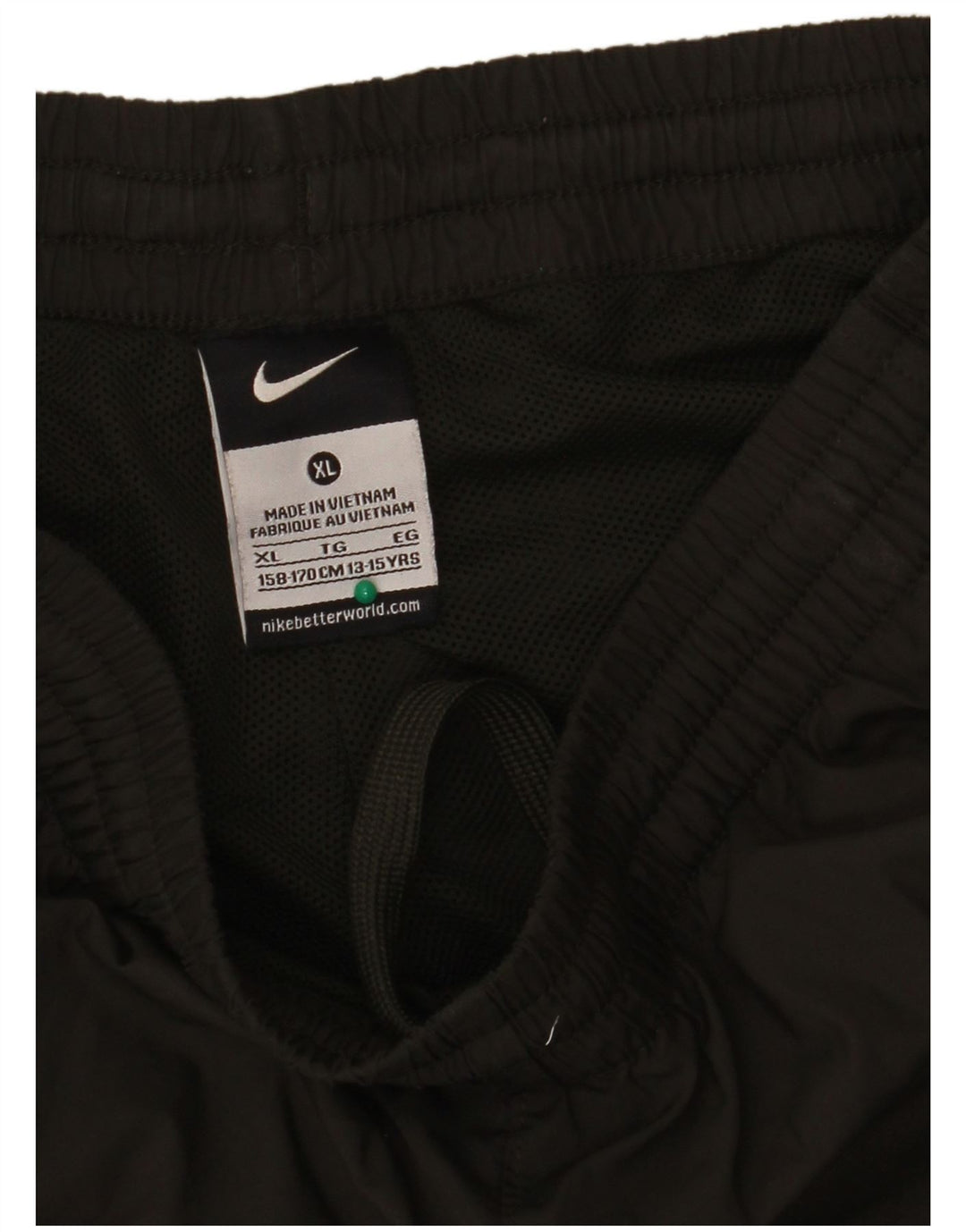 Chłopięce spodnie dresowe Nike 13-14 lat XL, khaki, poliester z blokami kolorów