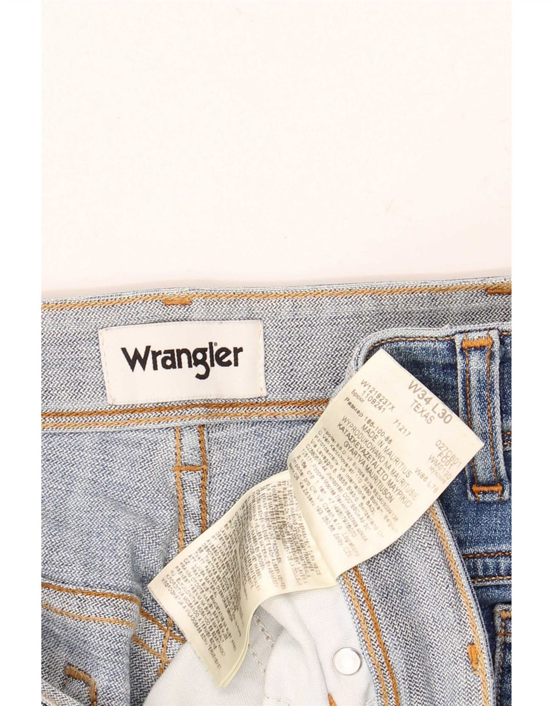 Męskie jeansy Wrangler Texas Straight W34 L30 Niebieskie, bawełniane