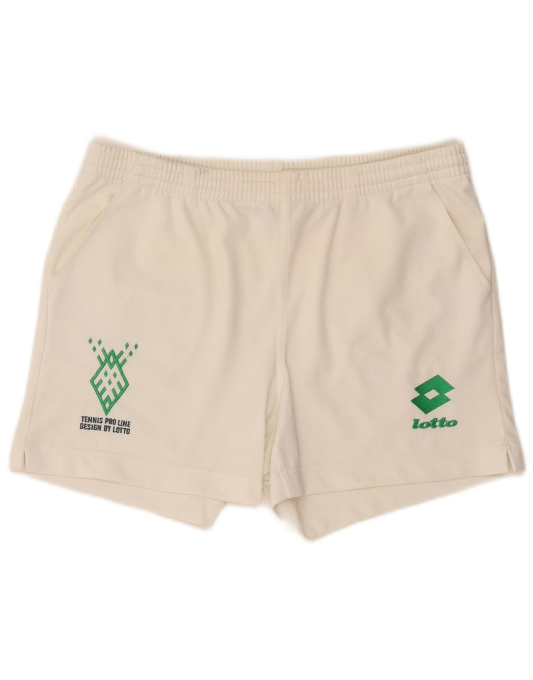 LOTTO Mens Graphic Sport Shorts XL White Polyester