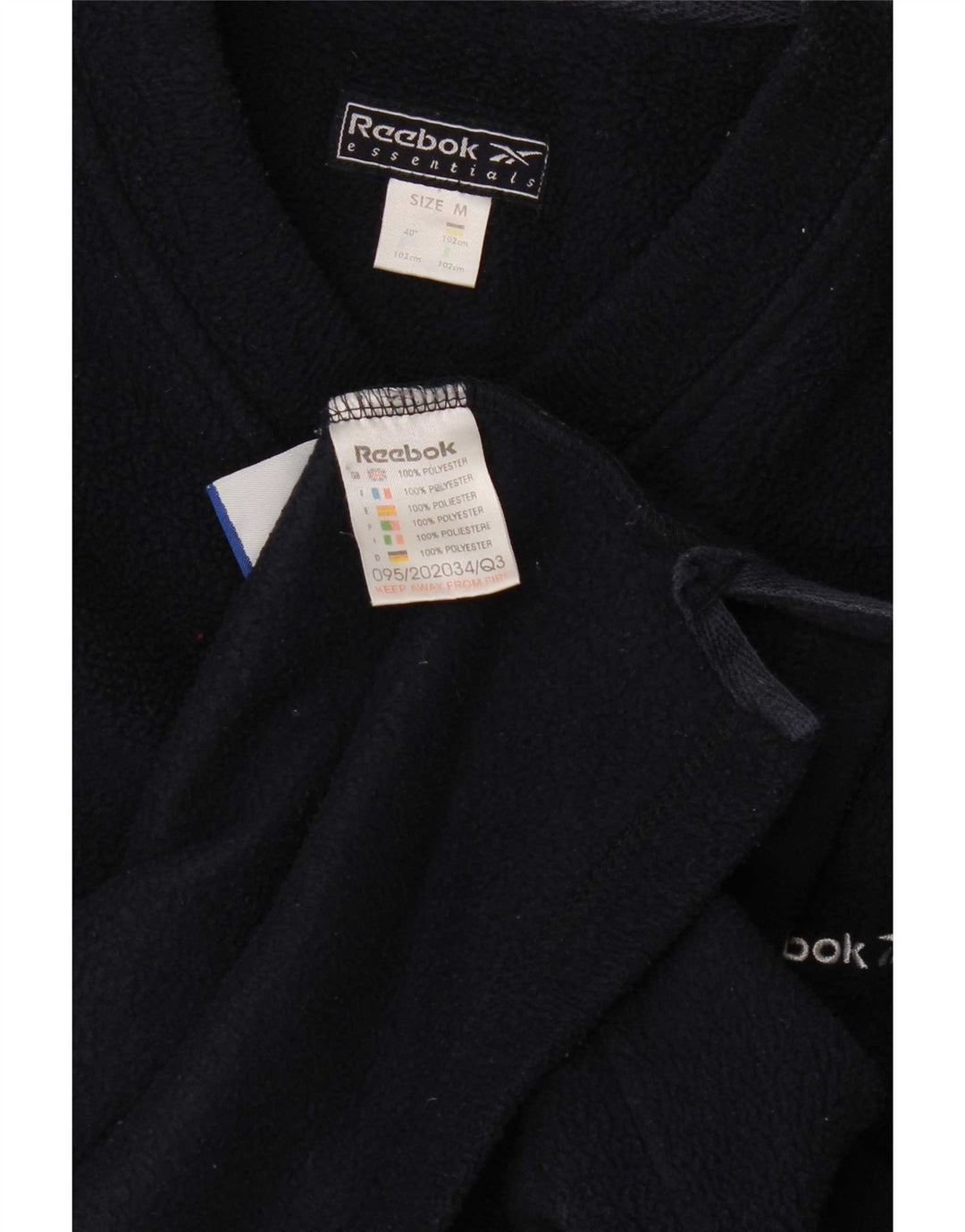 Męski sweter polarowy Reebok, średni granatowy, poliester