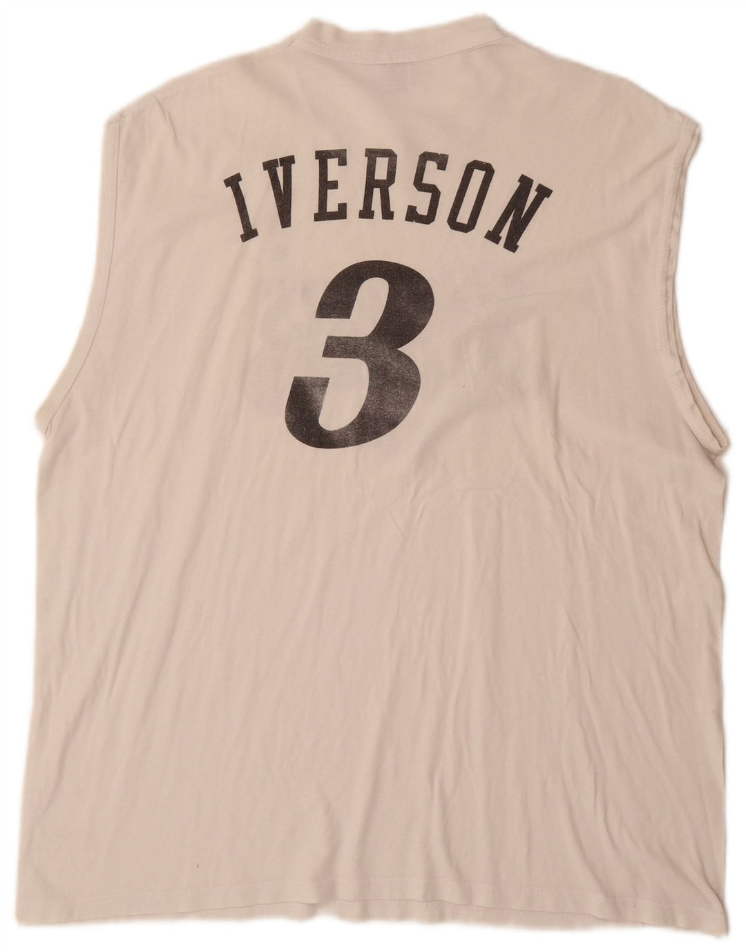 Męska kamizelka CHAMPION Allen Iverson Philadelphia Graphic Top 2XL w kolorze złamanej bieli