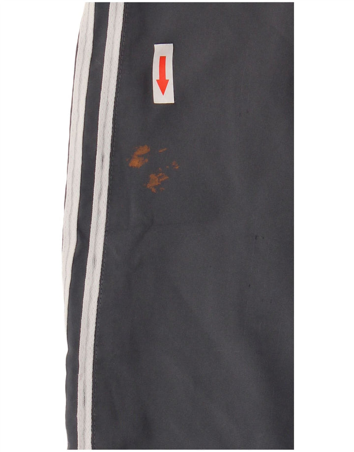 Damskie spodnie Adidas Straight Capri UK 16, duże granatowe, poliestrowe