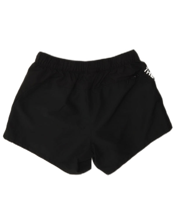 The North Face Womens Graphic Sport Shorts UK 10 Small Black Polyester
