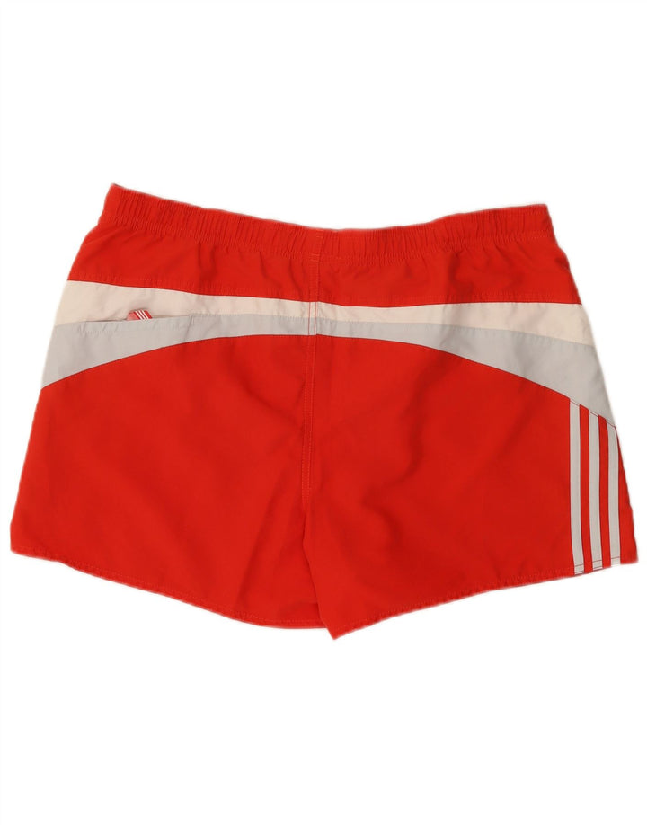 Męskie spodenki sportowe Adidas, duże, czerwone, z blokami kolorów