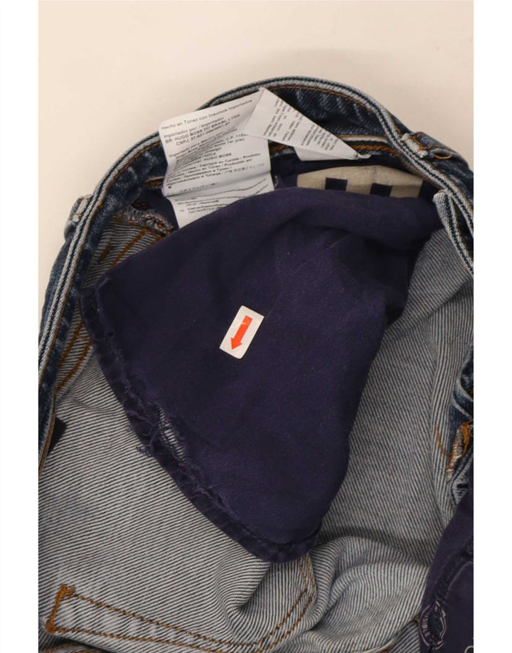 Męskie proste dżinsy Hugo Boss W33 L30 Niebieskie bawełniane