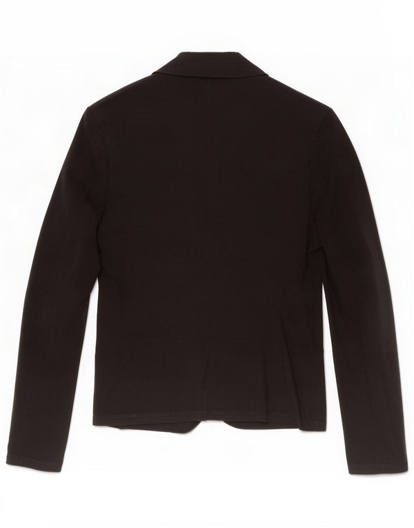 Max Mara Weekendowa marynarka damska UK 14 duża czarna Lycra