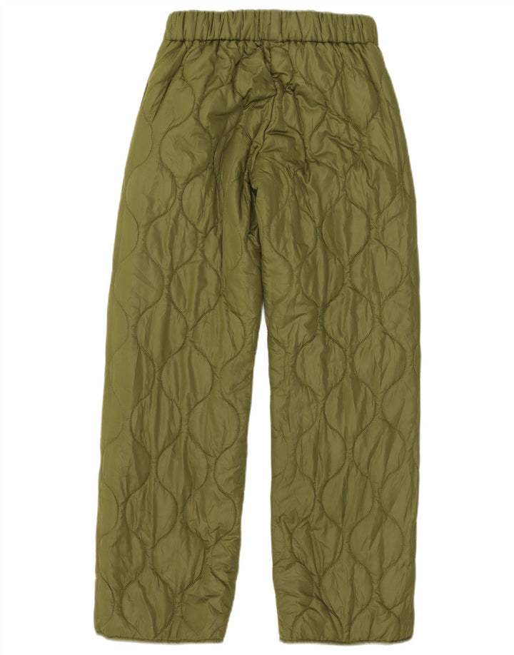 Damskie pikowane spodnie Topshop XS W25 L30 Zielony poliester