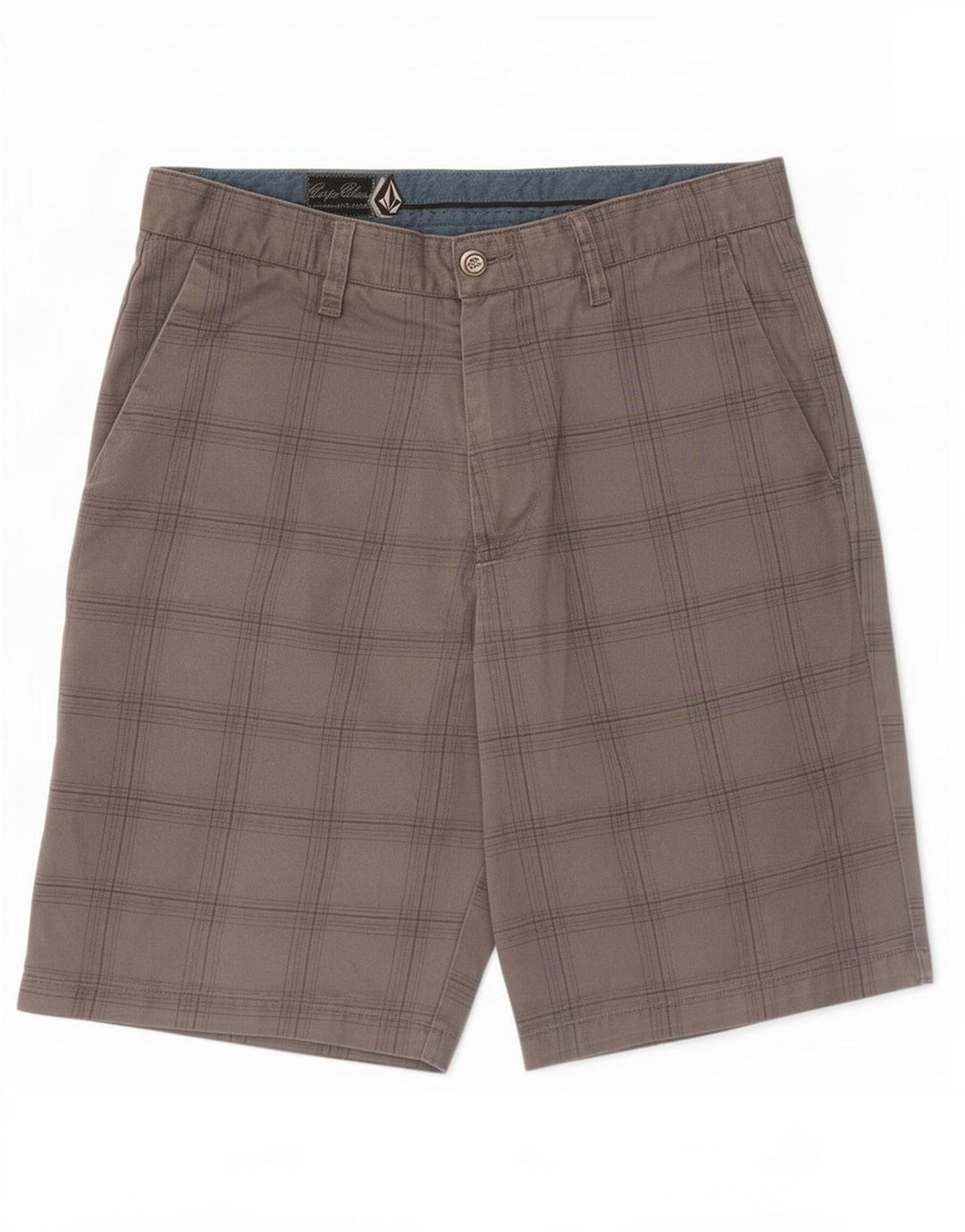 Męskie spodenki Chino Volcom Medium W32 w szarą kratkę