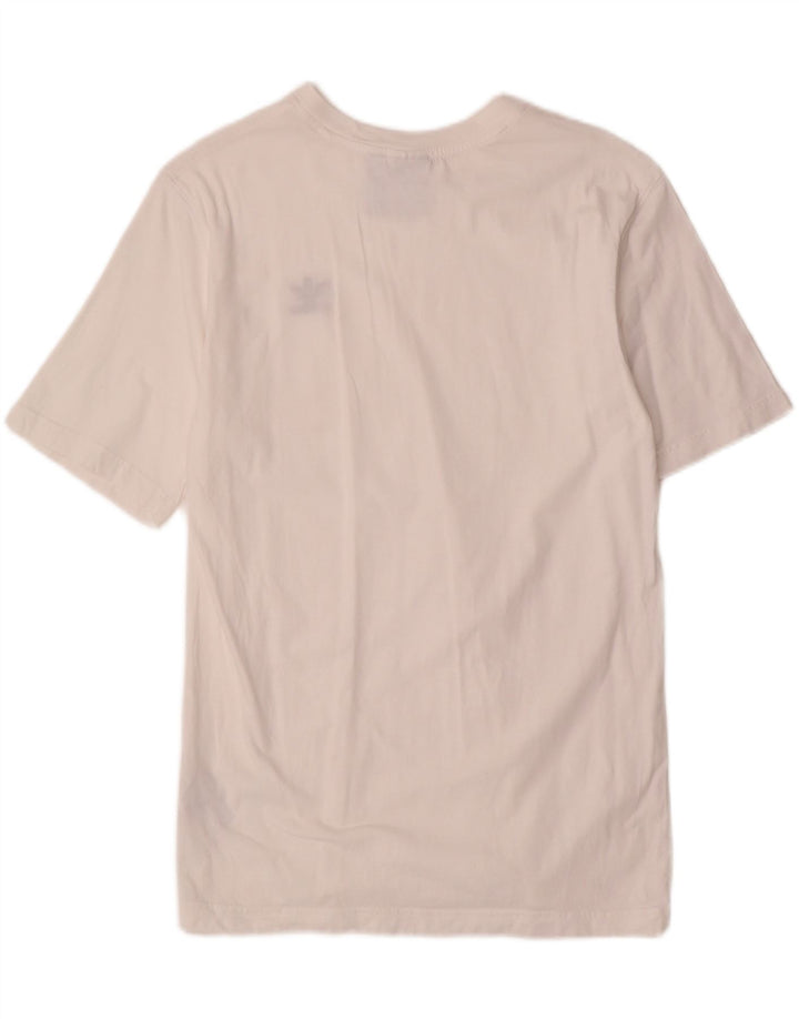 Adidas Męska Koszulka Top Mała Biała Bawełna