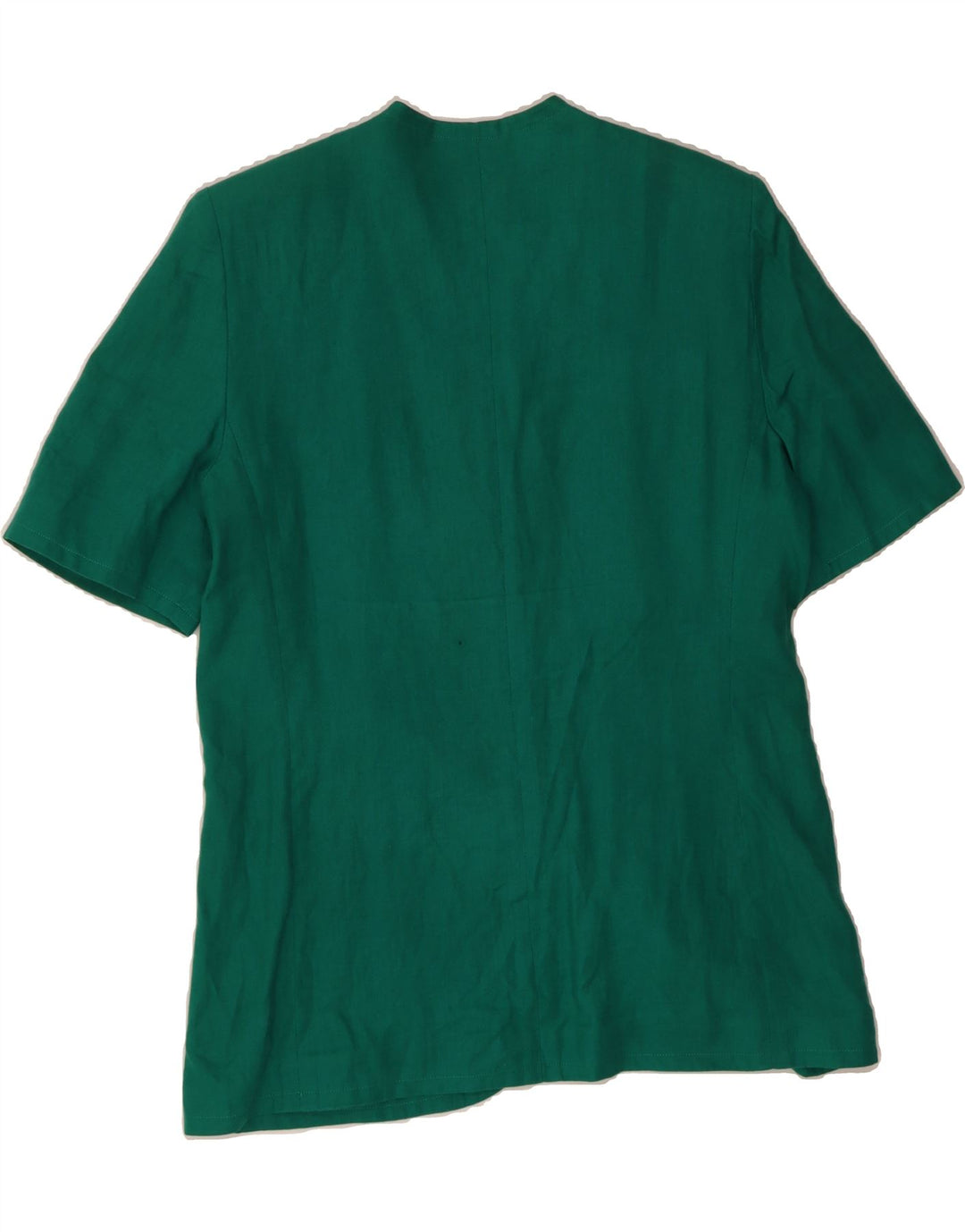 LUISA SPAGNOLI Womens 3 Button Short Sleeve Blazer Jacket IT 48 XL Green Vintage Luisa Spagnoli and Second-Hand Luisa Spagnoli from Messina Hembry 