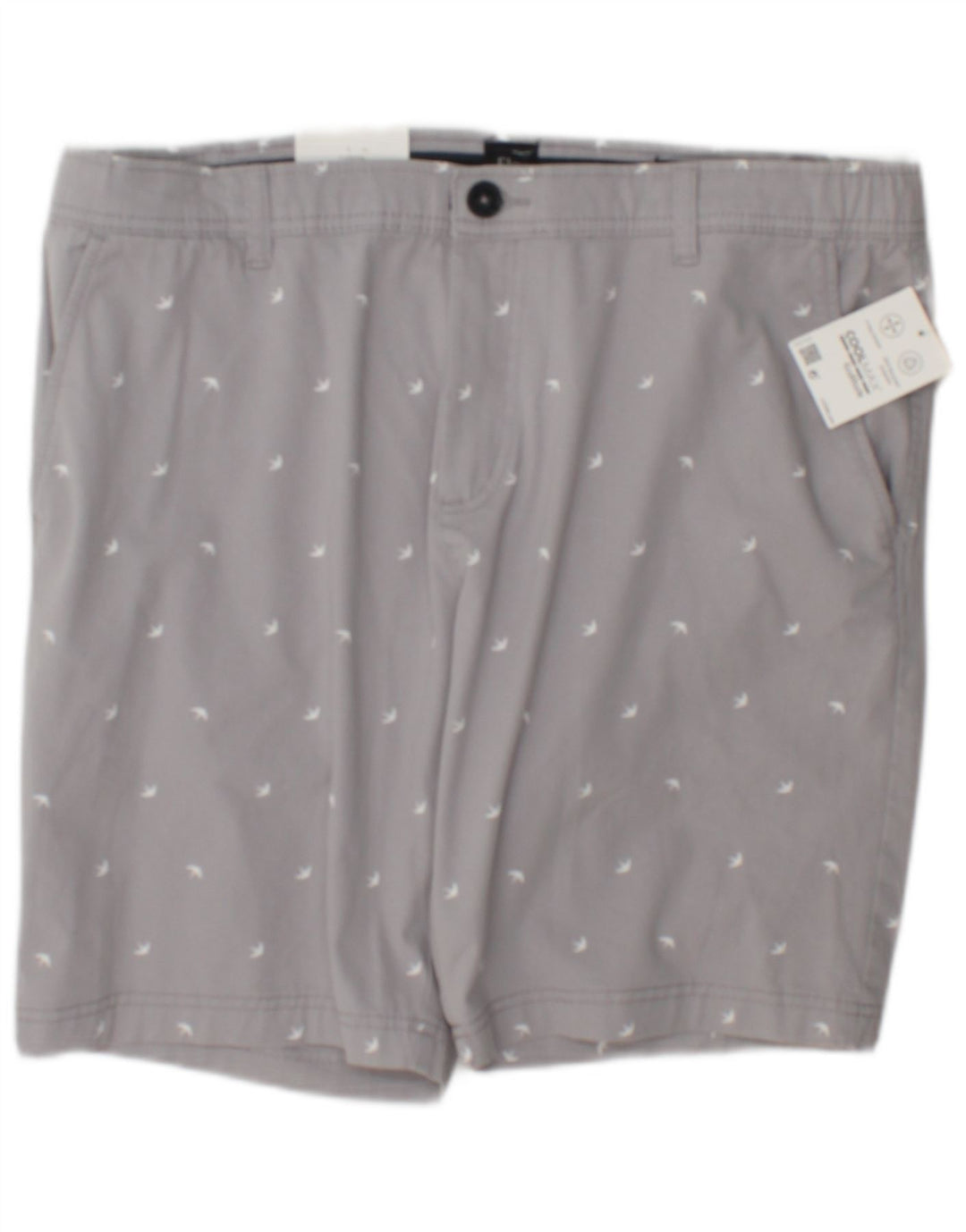 Męskie spodenki chino C & A w abstrakcyjny wzór W38 XL, szara bawełna