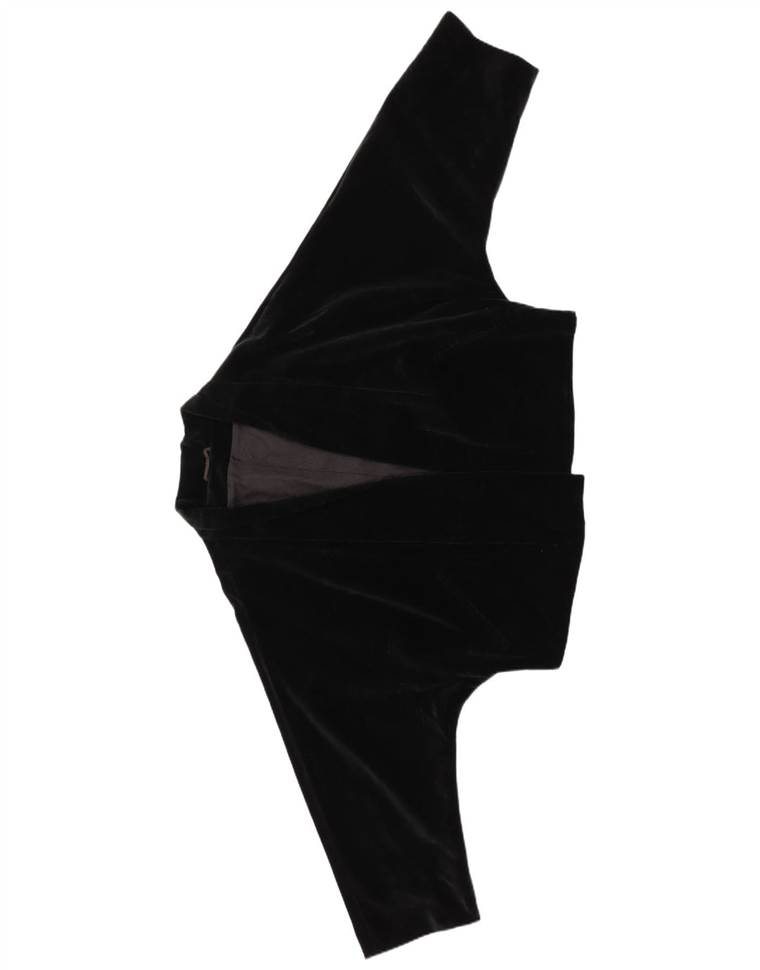 Damska marynarka Max Mara Oversize Otwarta Aksamitna Marynarka UK 12 Średnia Czarna