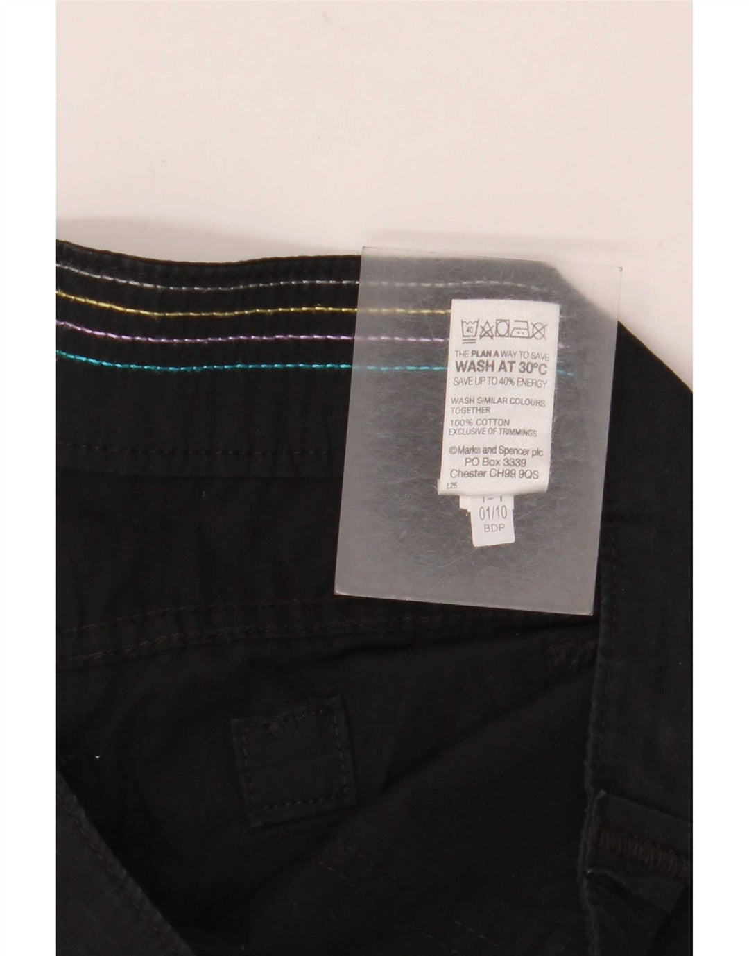 Spodnie damskie Marks & Spencer Straight Capri UK 12 Medium W32 L20 Czarne