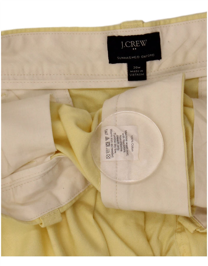 Męskie spodenki chino J. CREW W30, średnia żółta bawełna