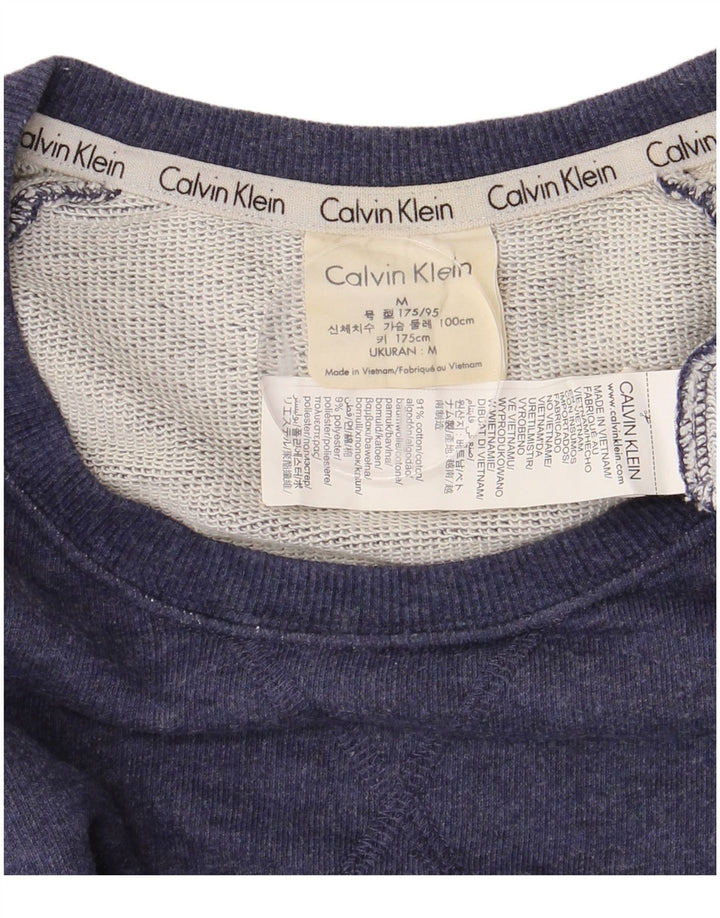 Męski sweter CALVIN KLEIN z grafiką, średni granat, blok kolorów