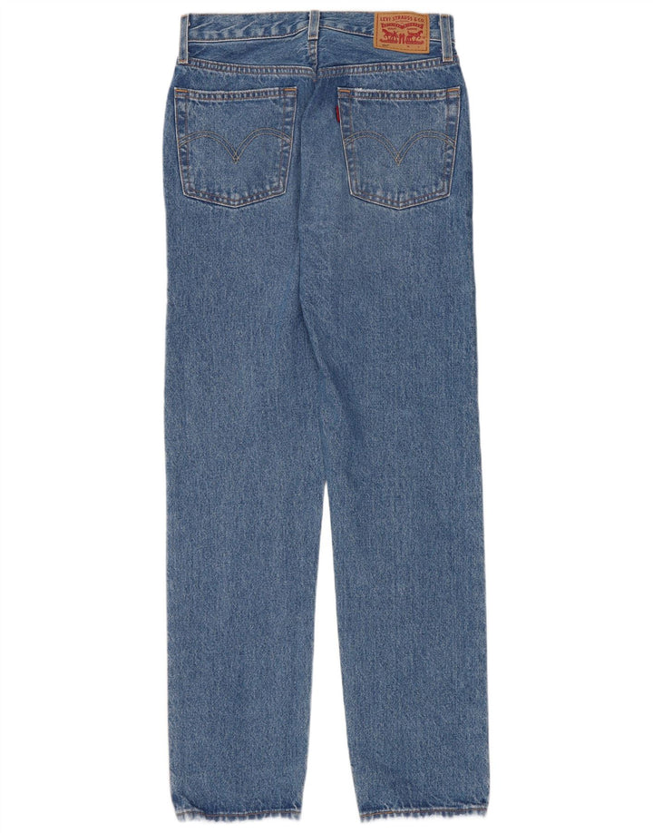 Damskie jeansy Levi's 501 Straight W26 L30 Niebieskie bawełniane
