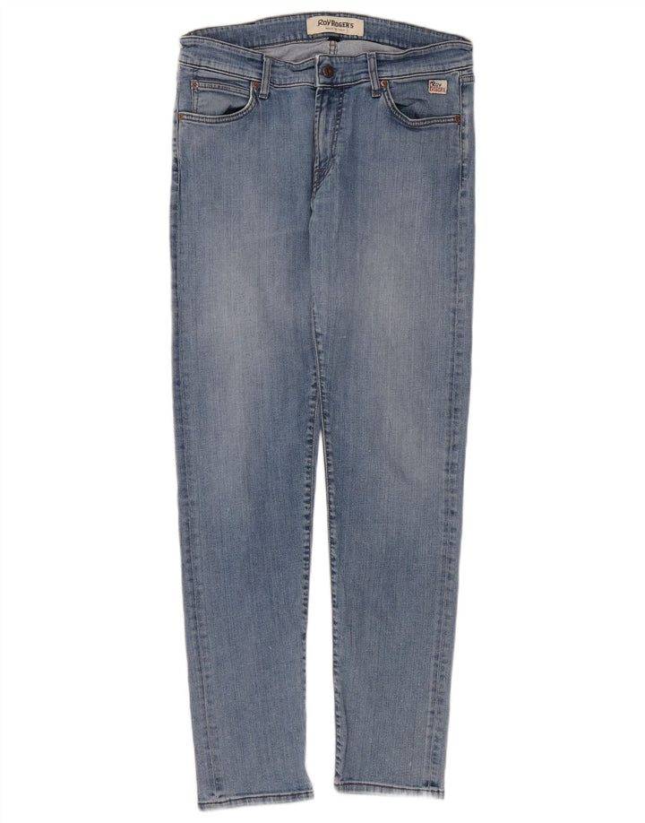 Damskie jeansy skinny Roy Rogers W35 L32 niebieskie