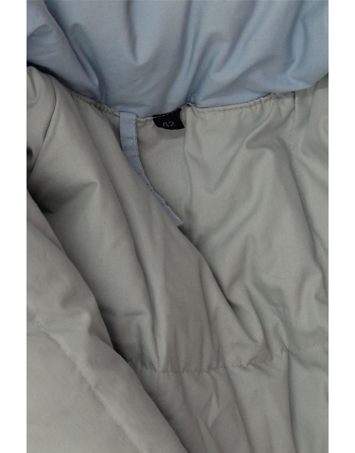 Vintage damski płaszcz oversize z podszewką EU 42, duży niebieski