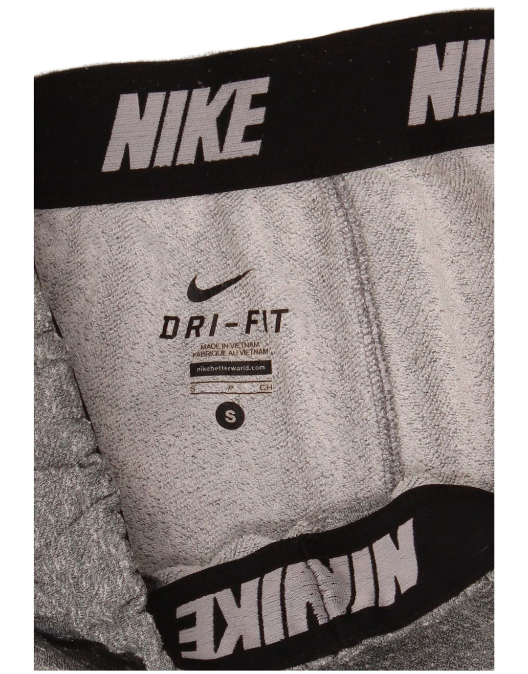 Męskie spodnie dresowe Nike Dri Fit Joggery, małe, szare, nakrapiane poliester