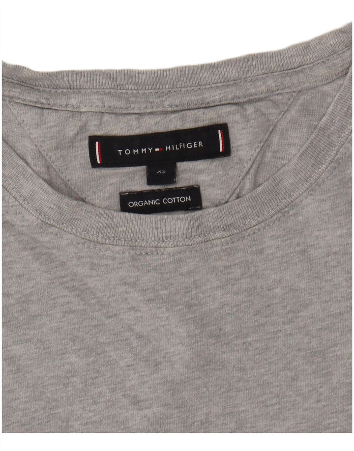 T-shirt męski TOMMY HILFIGER Top XS, szara bawełna w plamki