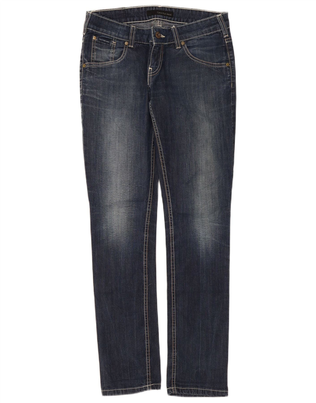 Damskie dżinsy Calvin Klein W29 L32 Niebieskie bawełniane