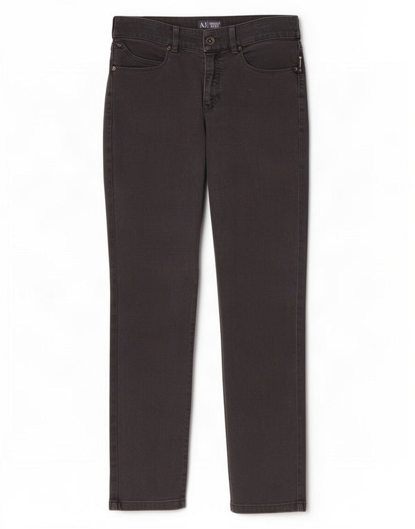 Damskie jeansy Armani Slim W27 L28 Szara bawełna