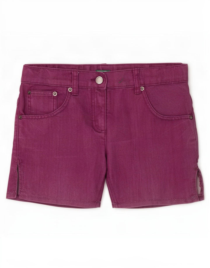 Damskie spodenki jeansowe Benetton Medium W28 fioletowe