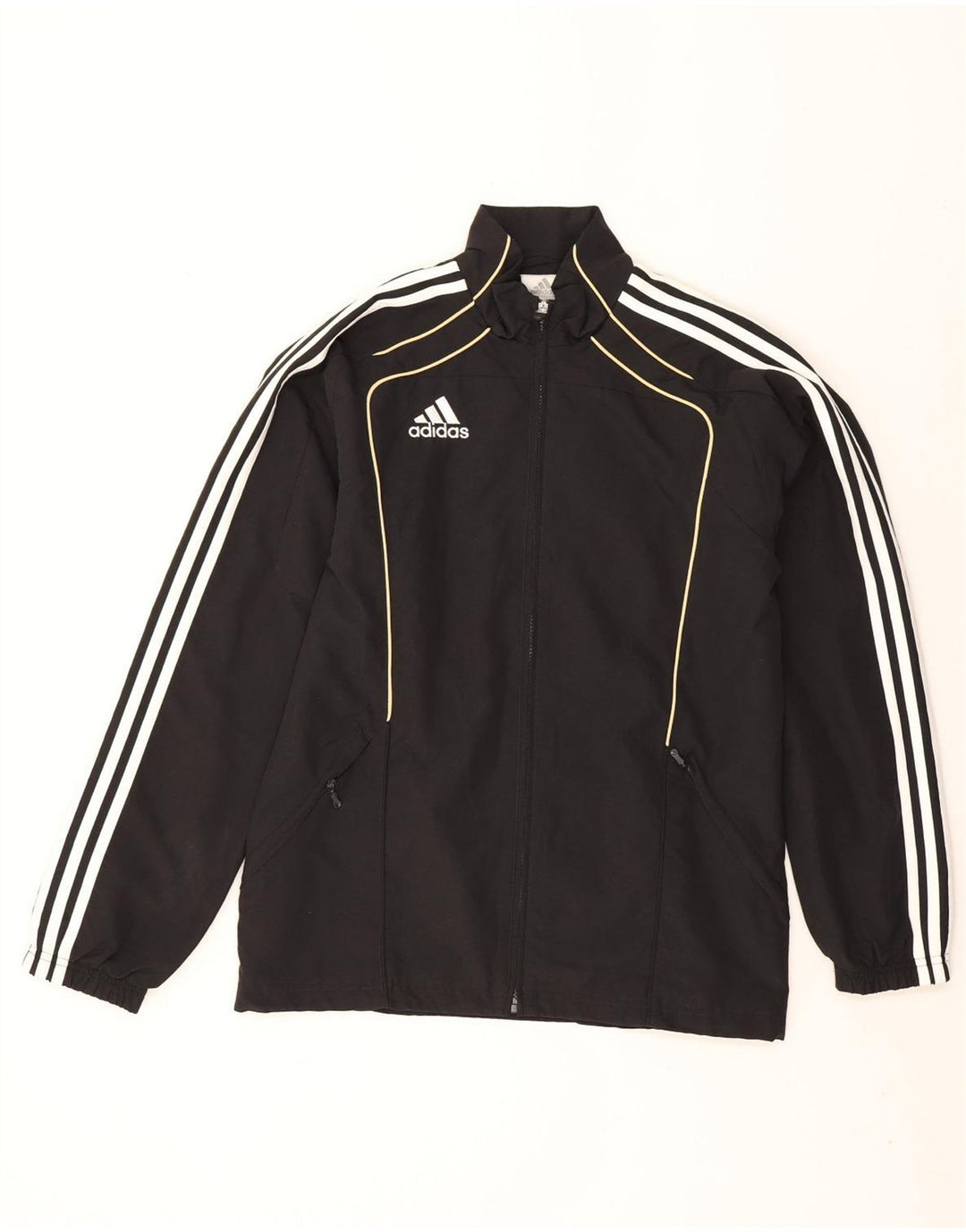 Adidas Męska bluza dresowa Top Jacket UK 34/36 Mały czarny poliester