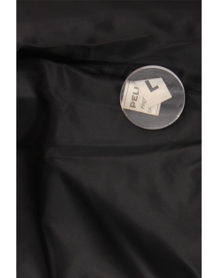 Vintage męska skórzana kamizelka UK 40 duża brązowa skóra Paisley