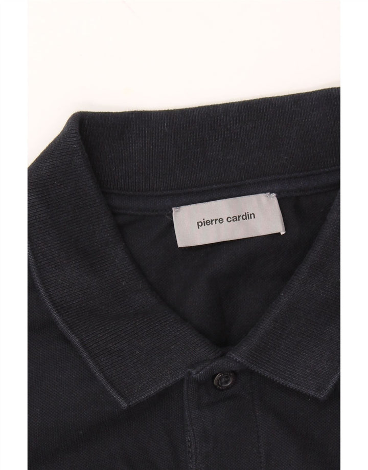 PIERRE CARDIN Mens Polo Shirt 2XL Navy Blue Vintage Pierre Cardin and Second-Hand Pierre Cardin from Messina Hembry 
