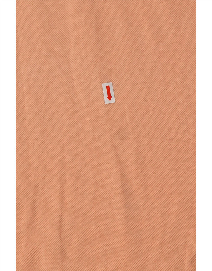 Męska koszulka polo LACOSTE, rozmiar 5, duża, pomarańczowa, bawełniana