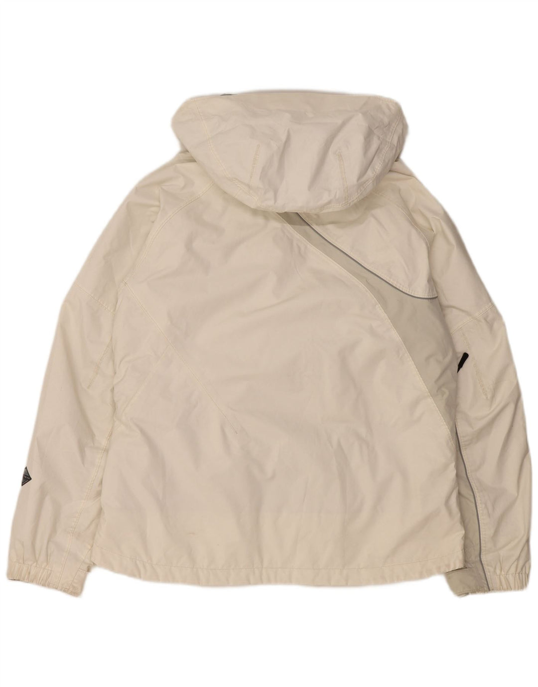 Damska kurtka wiatrówka COLUMBIA Titanium UK 16, duża, biała, z blokami kolorów