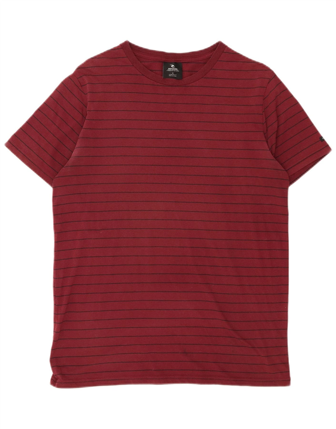T-shirt męski Rip Curl, średni, bordowy pasek