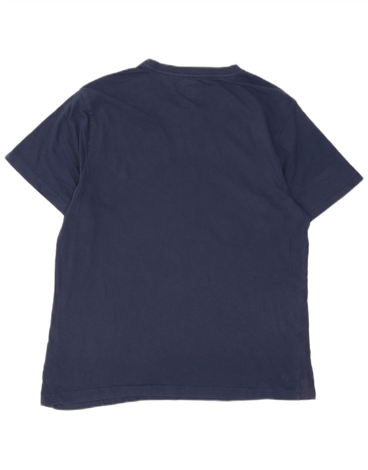 Męski T-shirt z grafiką Hurley, duży, granatowy, bawełniany