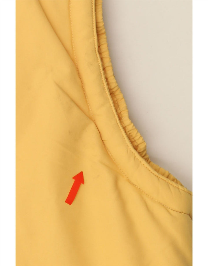 KAPPA Mens Padded Gilet UK 38 Medium Yellow Polyester Vintage Kappa and Second-Hand Kappa from Messina Hembry 